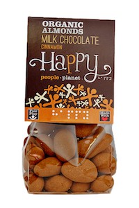 Organic Almonds Milk Choc & Cinnamon 120gr bag