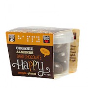 Organic Almonds Dark Chocolate 70gr tub