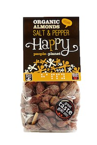Organic Almonds Salt & Pepper 100gr bag